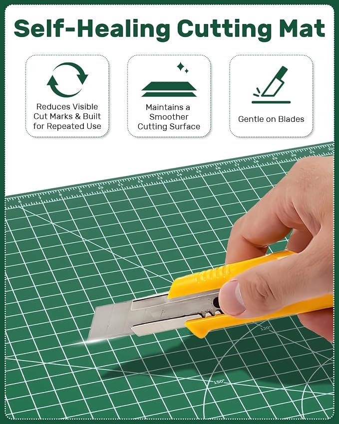 Self Healing Cutting Mat, Large Double-Sided Rotary Cutting Mat - Image 3