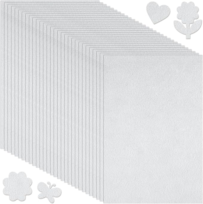 Morcheiong 50 Pcs Felt Fabric Soft Felt Fabric Sheet by Morcheiong