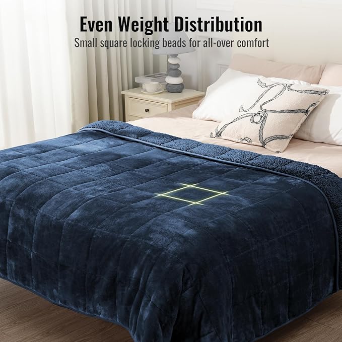 Uttermara Weighted Blanket for Adults, Twin Size 48 x 72 inches 12 lbs Heavy - Image 7