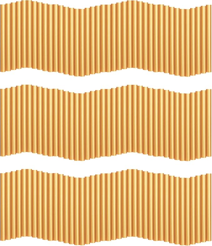 Gartful 120pcs Gold Hot Glue Sticks, Hot Glue Gun Wax Sticks 0.28" x 3.9" by Gartful