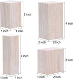 Sumind 12 Pcs Balsa Blocks for Carving 4 Sizes Whittling Wood Carving Kit for - Image 3