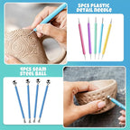 Aukney 100ML Air Dry Clay Varnish and 29pcs Tool Kit, High Gloss Air Dry Clay - Image 3