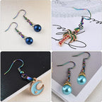 Earring Hooks 50PCS/25Pairs, Stainless Steel Rainbow Ear Wires Fish Hooks - Image 6