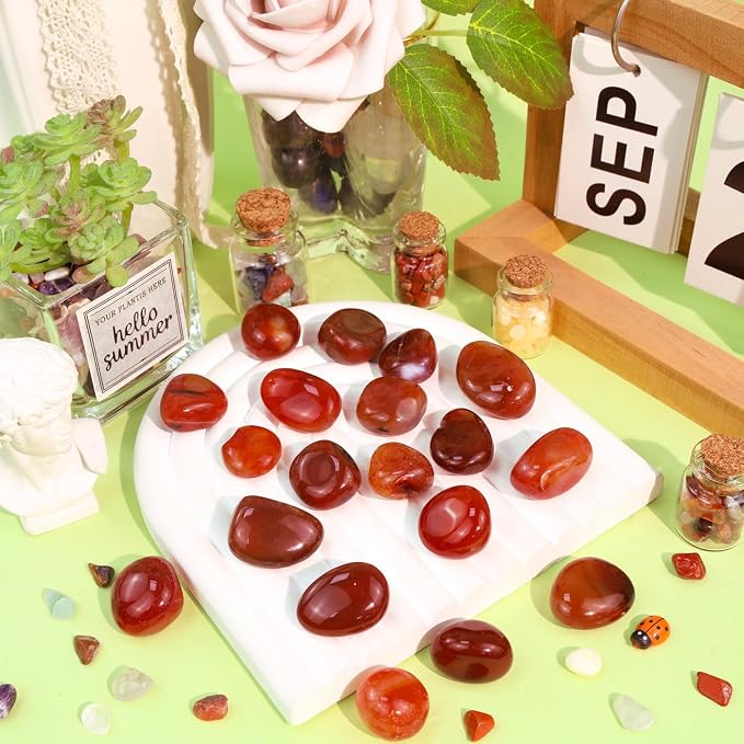 DUQGUHO Red Carnelian Crystals Healing Crystal Stones Set Natural Crystals Bulk - Image 2