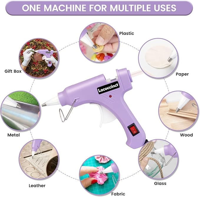 Hot Glue Gun Kit with 30 Glue Sticks, 20W Mini Glue Gun Set | Fast Preheating - Image 5