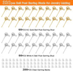 120Pcs Hypoallergenic Ball Studs - Image 2