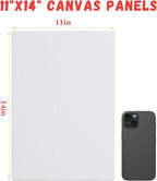 Simetufy 30 Pack Canvas Boards for Painting 11 x 14 inch, Blank Canvas Panels- - Image 8