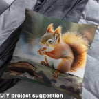 Erosebridal Squirrel Flannel Fabric by The Yard Kawaiin Safari Soft Not - Image 4