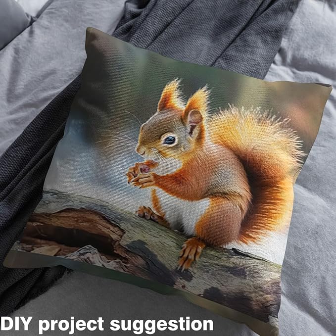Erosebridal Squirrel Flannel Fabric by The Yard Kawaiin Safari Soft Not - Image 4