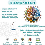 Wooden Puzzles Adults, Seasonal Tree of Life Wooden Puzzles 200 Pieces - Image 3