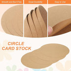 MECCANIXITY 24 Pcs Circle Card Stock, 13 Inch Round Cutouts Paper Thick - Image 3