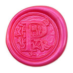 Medieval Initial Alphabet Wax Seal Stamp, Brass Head Wooden Handle, - Image 2