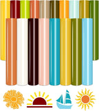 Tintnut Warm Fall Tone Heat Transfer Vinyl, easy cut & weed, stretch washable by Tintnut