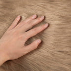 Beige Faux Fur Fabric by The Yard - Image 4