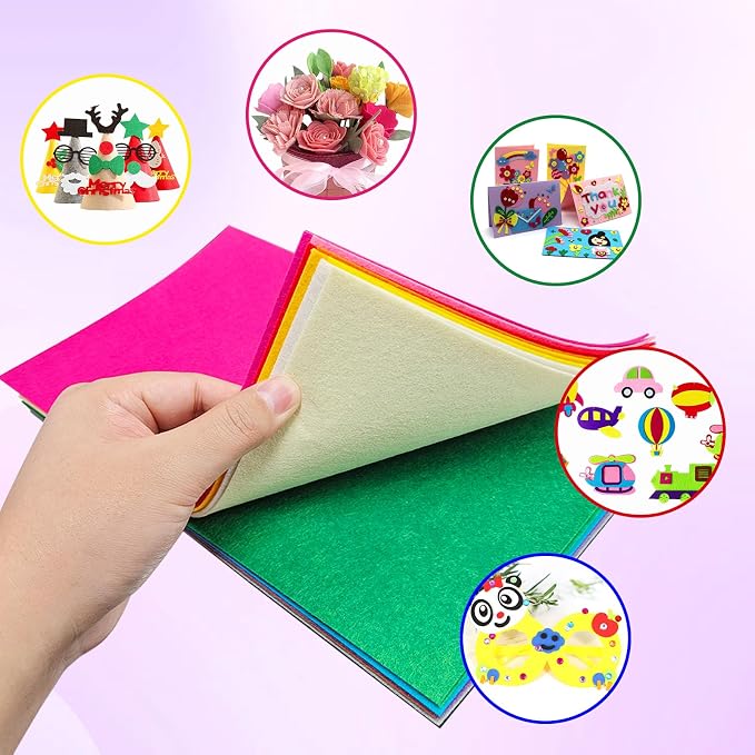 Jtnohx Felt for Crafts, Craft Felt Square for Sewing - Image 6