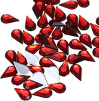 MECCANIXITY 50PCS Flat Back Acrylic Teardrop Gems 6x10mm Artificial Rhinestones - Image 4