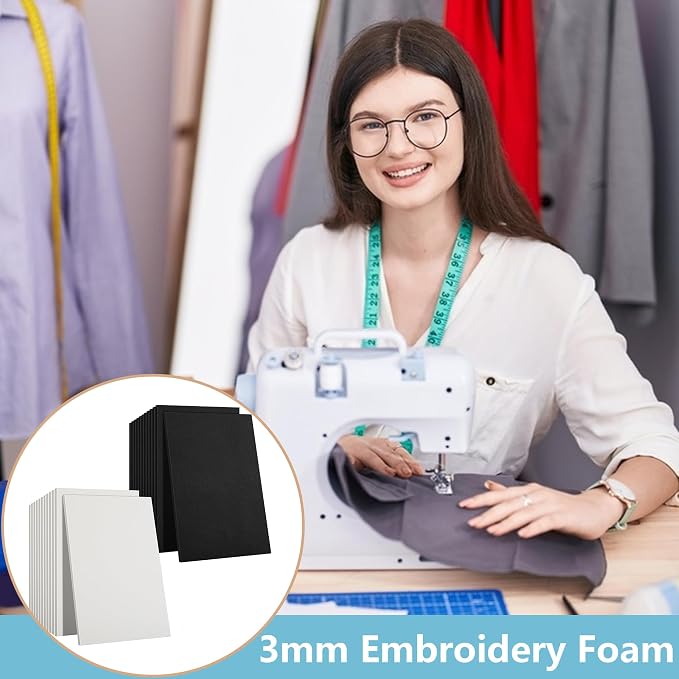 codree 24 Pcs 3mm Thick Embroidery Foam- 6 x 9 Inch EVA Foam Sheets - Image 5