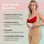 5 Pack Lipo Foam Pads, Tummy Tuck, Flattening Abdominal Compression Garments - Image 5