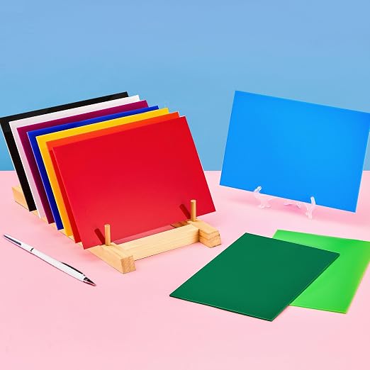 OMTech 10 Pack Colored Acrylic Sheets, 12x8 Inch Plexiglass Sheets - Image 7