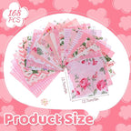 168 Pcs Pink Charm Packs for Quilting 5″ Cotton Quilting Fabric Bundles | 5″ - Image 2