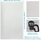 White Faux Leather Fabric 79"×55" Smooth Grain Upholstery Vinyl - Image 4
