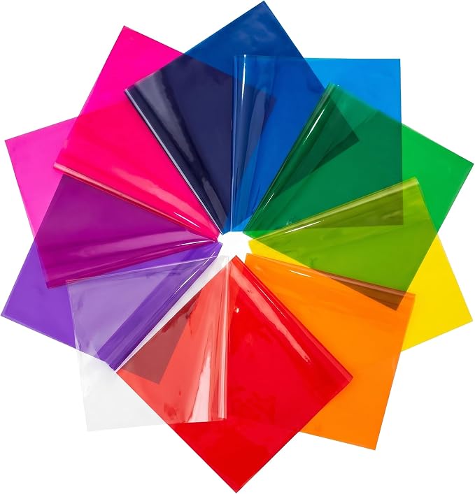 Colored Cellophane Sheets 210-Pack by FiestaWraps