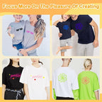 Glitter HTV Heat Transfer Vinyl, Mixeds 12pcs 12" x 10" Iron-on Vinyl | Iron On - Image 4
