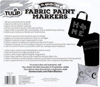 TULIP-33701 Fabric Paint Markers Rainbow 15 Pack, - Image 8