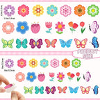 600Pcs Flower Foam Stickers Spring Butterfly Adhesive Stickers | Flower Decals - Image 2