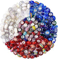 Aipridy Assortment European Large Hole Beads Spacer Beads Rhinestone Craft Beads by AIPRIDY