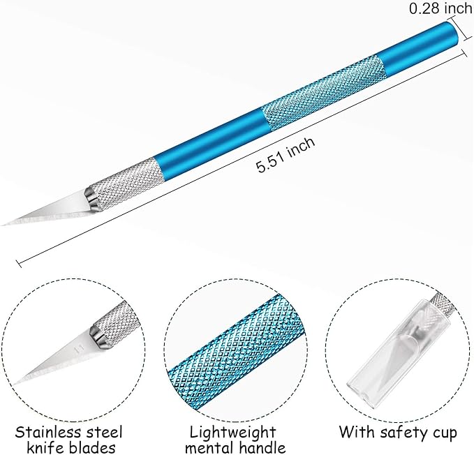 15 Pack Exacto Knife Set, Hobby Knife, Back to School Supplies Craft Knifes Kit - Image 2
