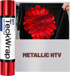 TECKWRAP Metallic Red Heat Transfer Vinyl by TECKWRAP