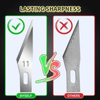 DIYSELF 200 PCS Exacto Knife Blades #11, Exacto Knife Replacement Blade - Image 5