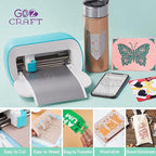 GO2CRAFT Accessories Bundle, Folded Card Stock, Card Mat, Weeding Tools - Image 2