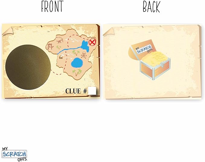 Make Your Own DIY Treasure Map Scavenger Hunt Scratch Off ScratchNotes 20 Pack - Image 5