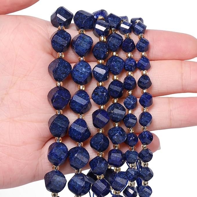 34pcs Natural Lapis Lazuli Stone Beads - Image 4
