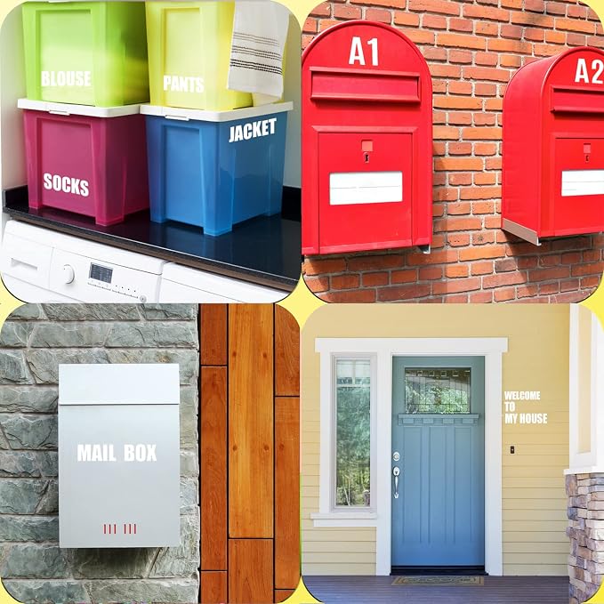 Letter Stickers, Mailbox Numbers, 2 Inch Waterproof Vinyl Alphabet | 2 Inch - Image 5