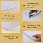59 * 39 Inch White Cross Stitch Fabric - Image 4