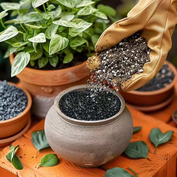 HappyFiller 0.88 LB Black Gravels Small Stones Succulent Mini Rocks | Planter - Image 2