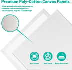 Canvas Boards 5-Pack 12"x16" – Flat Canvas Panels, Primed Polyester-Cotton - Image 3