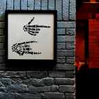 Skeleton Hands Wall Stencil for Painting, 11.8" x 11.8"Halloween Reusable - Image 5