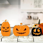 Whaline 3Pcs Unfinished Fall Pumpkin Wooden Cutout - Image 5