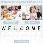 Qyeahkj White Bulletin Board Paper Roll White Bulletin Board Background Paper - Image 4