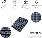 Pico Textiles 10 Yards Bolt Blue Tartan Plaid Flannel Fabric - Image 4