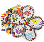 1.1 LB Ceramic Mosaic Tiles for Stepping Stones, DIY Stepping Stone Kit - Image 7