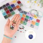 960pcs 24 Colors 6mm Natural Stone Crystals Beads - Image 5
