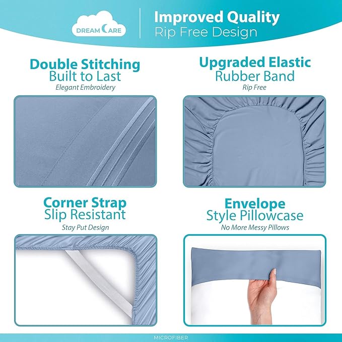 DREAMCARE Queen Sheet Set - Image 6