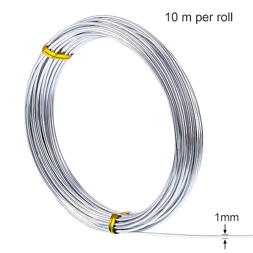 TecUnite Aluminum Craft Wire for Sculpting Armature Bendable Craft Wire for DIY - Image 2