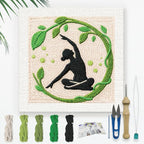 DOODLREAM Zen Yoga DIY Punch Needle Embroidery Kit by Doodlream