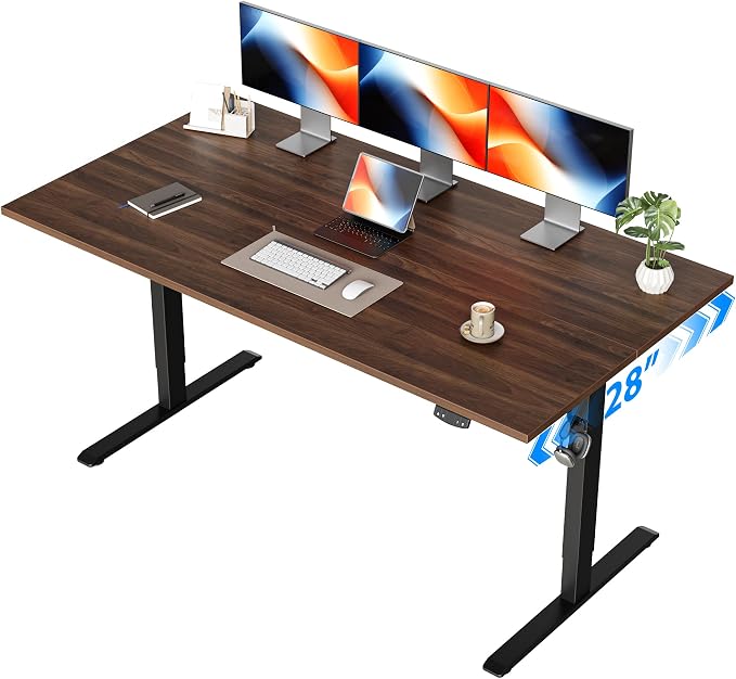 Agilestic Electric Standing Desk, 63 x 28 Inches Height Adjustable Desk by Agilestic
